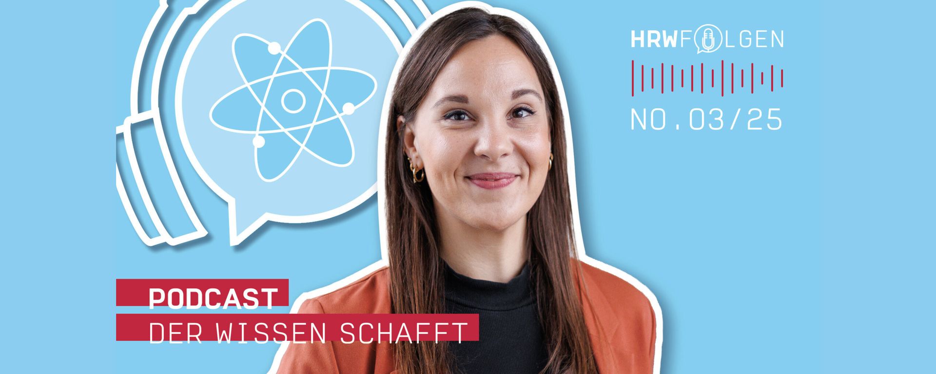 Podcast-Banner der Reihe „HRW FOLGEN“