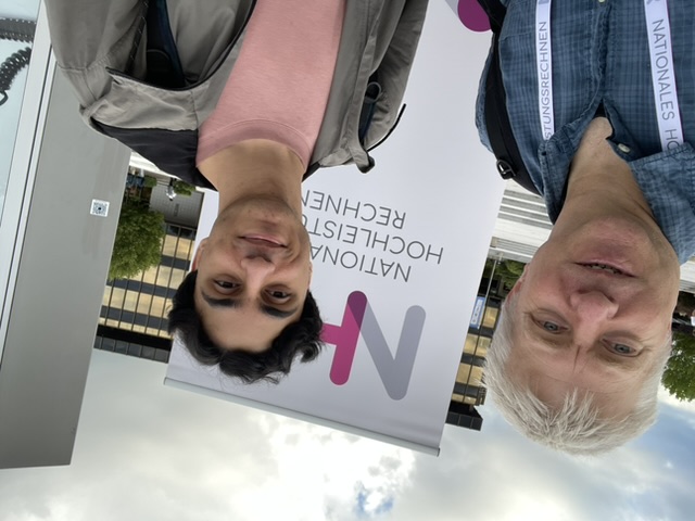 Jens Allmer und Student Manssor Ghaderinia bei Konferenz