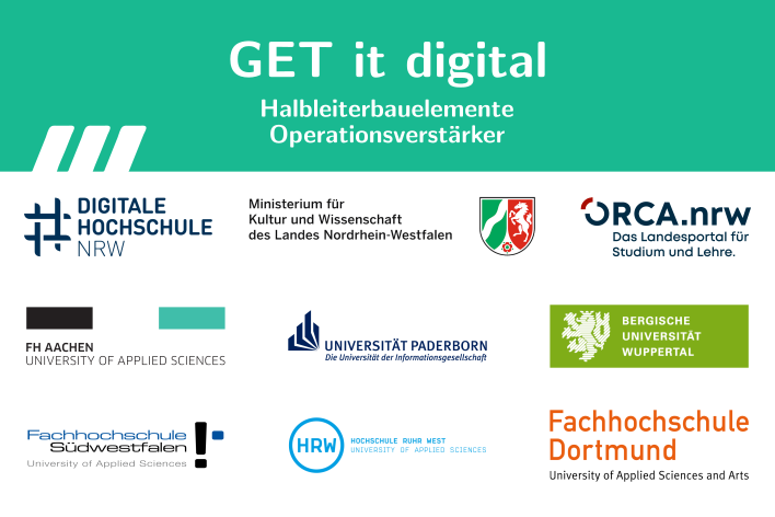Logos der Partnerhochschulen im Projekt GET it digital