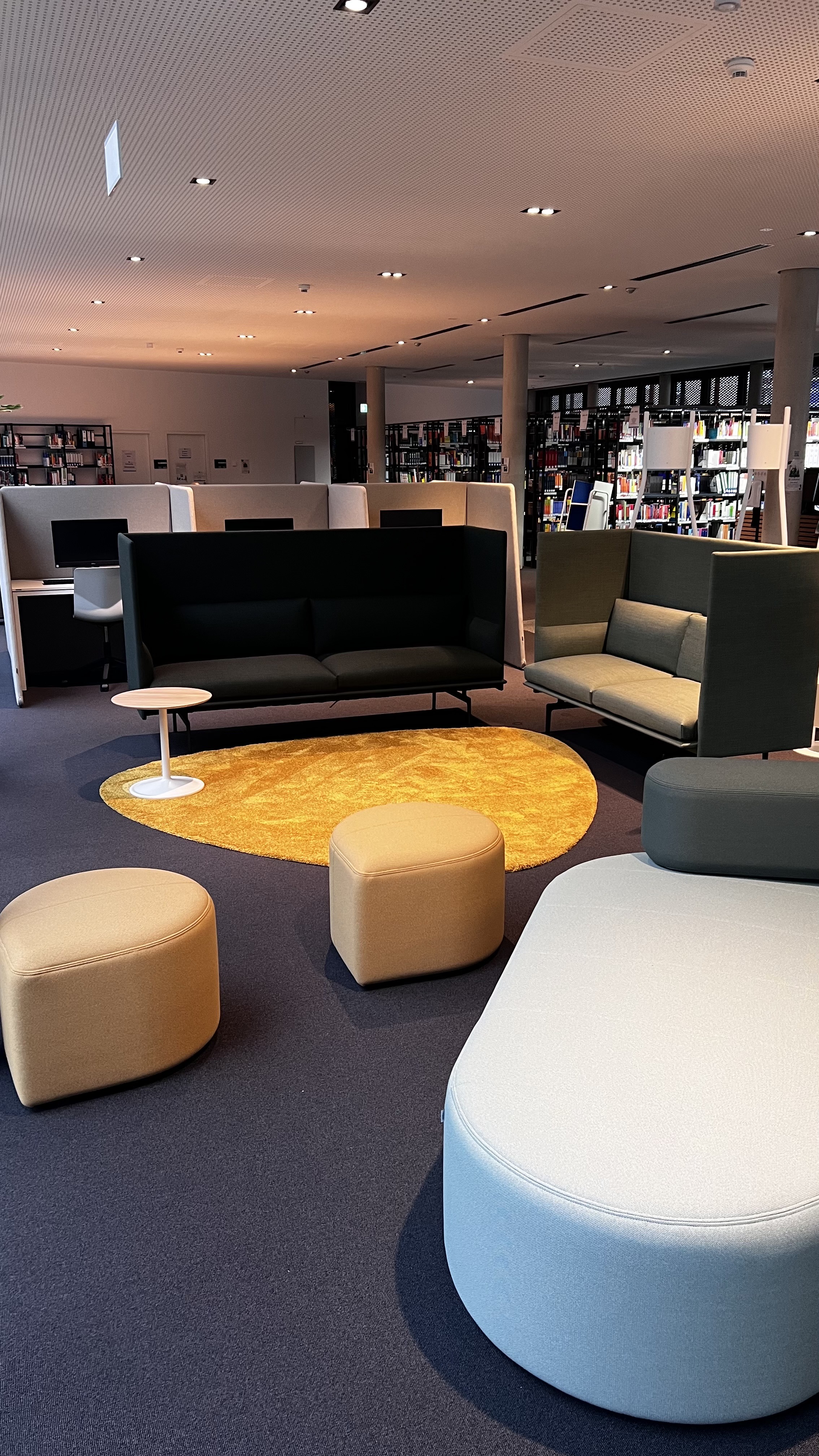 Chillbereich in der Bibliothek Bottrop