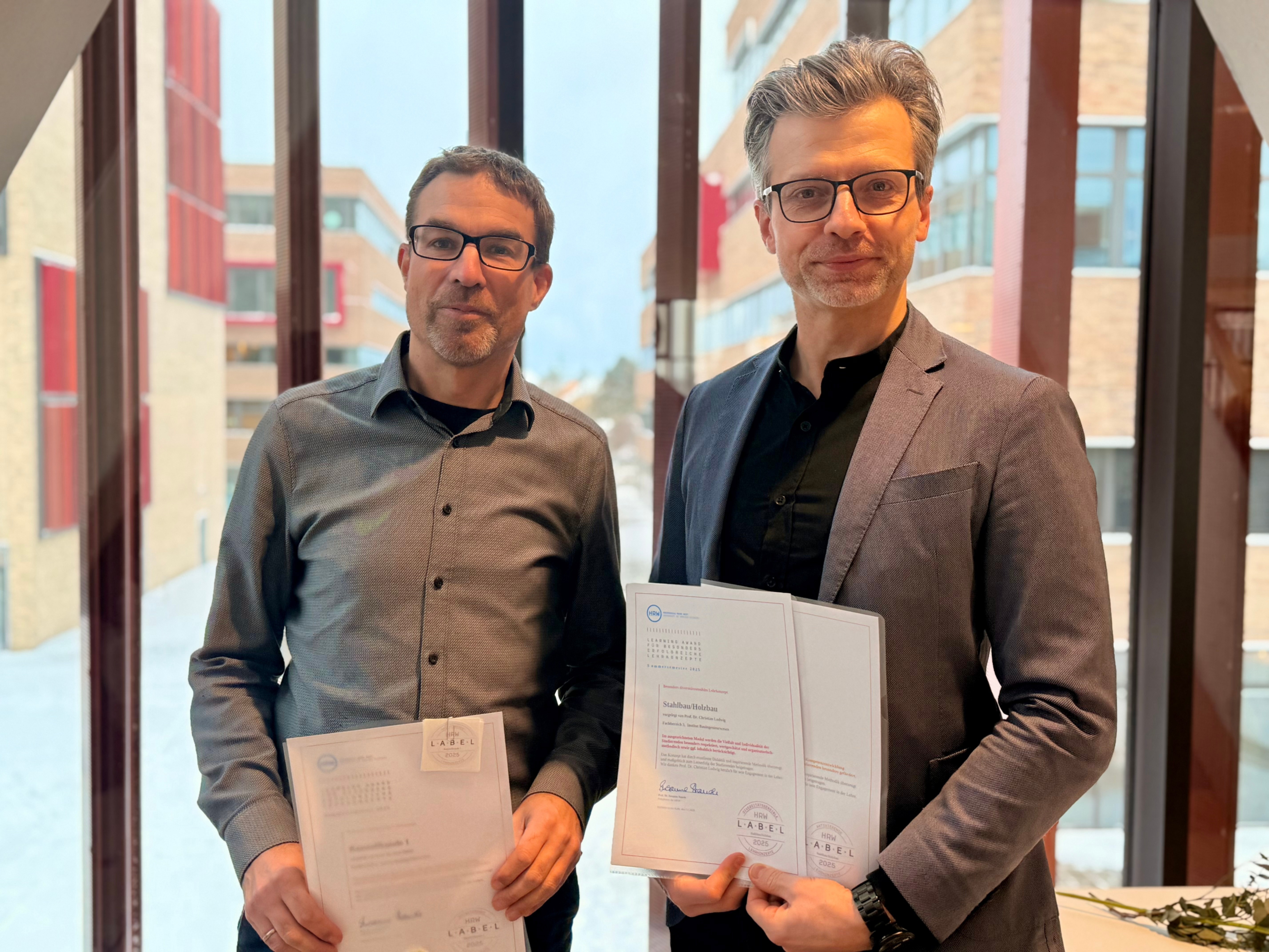 Prof. Dr. Peer Heine und Prof. Christian Ludwig