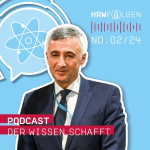 Teaser Bild für den Podcast "Podcast der Wissen schafft" mit der Person Prof. Dr. Murat Mola im Vordergrund.