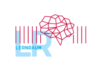 Das LernRaum Logo enthält die Buchstaben L und R und davor steht Lernraum.