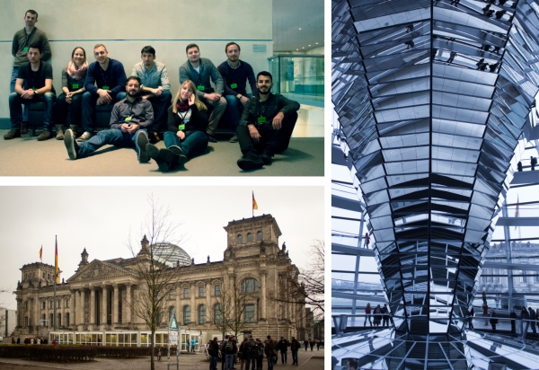 Auf dem Bild ist eine Collage der Bilder der Exkursion 2014 nach Berlin zu sehen