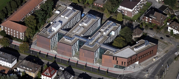 Der Campus Bottrop aus der Vogelperspektive.